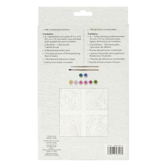 Foliage Paint-by-Number Gallery Mini Kit by Artist's Loft®
